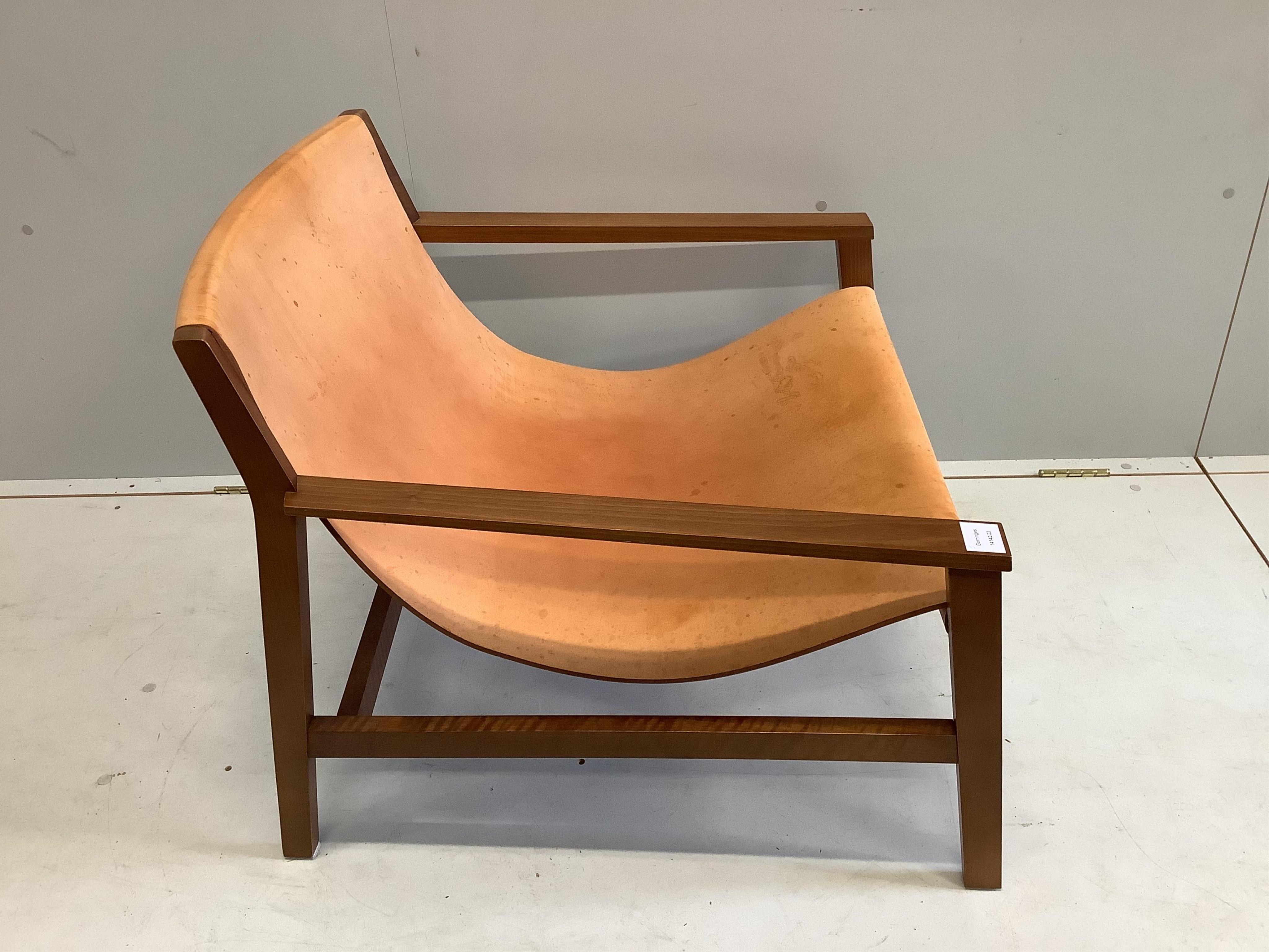 A Sdraio Chair by Living Divani, width 77cm, depth 74cm, height 66cm